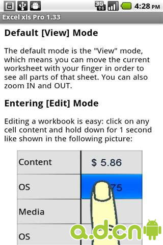 【免費生產應用App】Excel文档编辑器               e-Droid-cell Light-APP點子